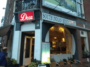 De bedrijfsnaam is dosa south & north indian restaurant