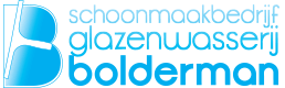 De bedrijfsnaam is glazenwasserij schoonmaakbedrijf bolderman