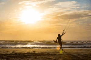 De bedrijfsnaam is kiwi kite kitesurfschool