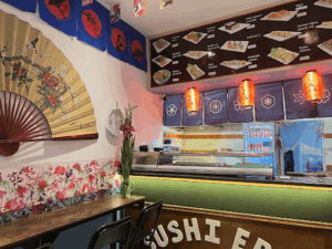 De bedrijfsnaam is sushi era